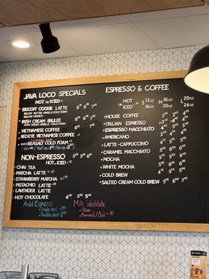 Menu photo 6 Java Loco - Graham Park Plaza Mosby, VA