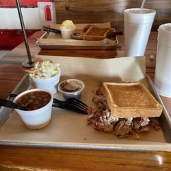 Moo's Barn And Grill - Pork plate with two sides