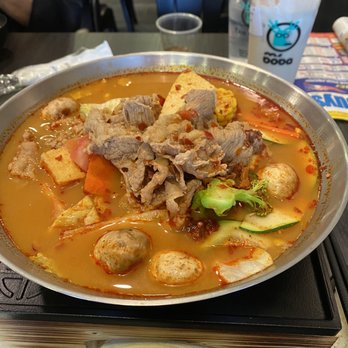 Mc Boba - Premium Beef Tender Mini Hot Pot (large size & regular spice level) - Bubble Tea Near Me - Lancaster, California Mc Boba - Premium Beef Tender Mini Hot Pot (large size & regular spice level) - Bubble Tea Near Me - Lancaster, California