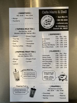 Menu photo 2 Cafe Maru Chehalis, WA Menu photo 2 Cafe Maru Chehalis, WA