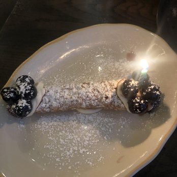 Grana - Cannoli with cherries, powdered sugar, chocolate chips, and chocolate sprinkles! - Italian Near Me - Atlanta, Georgia