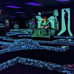 Twilight Zone Mini Golf - glow-in-the-dark mini golf