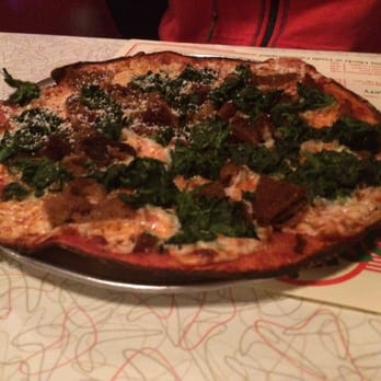 Eddie's Pizza - Spinach and Eggplant. Whole wheat crust. - Pizza Near Me - New Hyde Park, New York