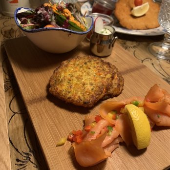 Alpenrose Vail - Smoked salmon and amazing rösti $26 - German Near Me - Vail, Colorado Alpenrose Vail - Smoked salmon and amazing rösti $26 - German Near Me - Vail, Colorado