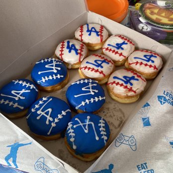 Mother Made Donuts - a box of decorated doughnuts - Donuts Near Me - Whittier, California Mother Made Donuts - a box of decorated doughnuts - Donuts Near Me - Whittier, California
