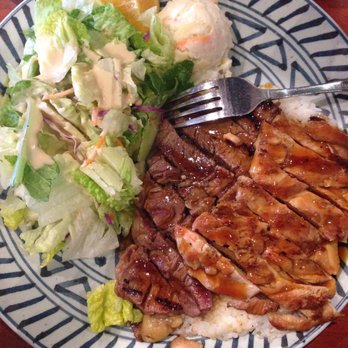 Teri Cafe - Teriyaki chicken and steak combo plate - Sushi Bars Near Me - Oceanside, California Teri Cafe - Teriyaki chicken and steak combo plate - Sushi Bars Near Me - Oceanside, California