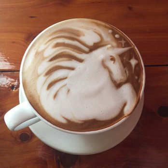 Fremont Coffee - A freakin' unicorn on my (delicious) mocha! - Coffee & Tea Near Me - Seattle, Washington
