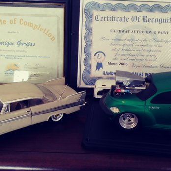 Speedway Auto Body and Paint - Few of many certificates. - Body Shops Near Me - Lemon Grove, California