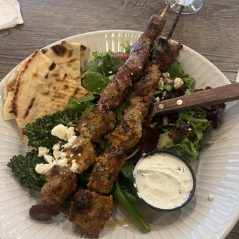 Kyma Greek Cuisine - pork souvlaki - Greek Near Me - Somerville, New Jersey Kyma Greek Cuisine - pork souvlaki - Greek Near Me - Somerville, New Jersey