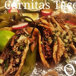 Taco Truck has a Drive thru window. Very best Carnitas Tacos OMG got 4 $10 out the window . Salsa Limes Grilled Onions Jalapenos Taco Truck has a Drive thru window. Very best Carnitas Tacos OMG got 4 $10 out the window . Salsa Limes Grilled Onions Jalapenos