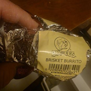 Buc-ee’s - A label showing brisket burrito nothing else - Souvenir Shops Near Me - Amarillo, Texas
