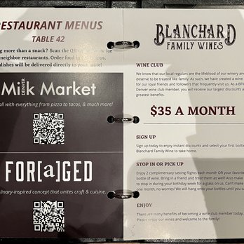Blanchard Family Wines - Menu (page 2) - Wineries Near Me - Denver, Colorado