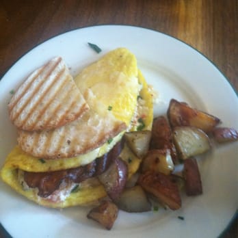 sam a.m - Vegetarian omelet special: spinach, roasted peppers, caramelized onions, goat cheese and added apple wood smoked bacon. - Cafes Near Me - Jersey City, New Jersey sam a.m - Vegetarian omelet special: spinach, roasted peppers, caramelized onions, goat cheese and added apple wood smoked bacon. - Cafes Near Me - Jersey City, New Jersey