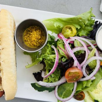 High Alpine Brewing - Mountain Brats with a side salad - Pizza Near Me - Gunnison, Colorado