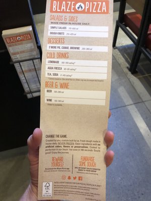 Menu photo 1 Blaze Pizza Durham, NC