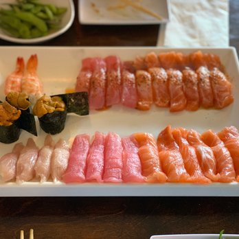 Sushiholics - Shrimp, VIP tuna, VIP salmon, uni, yellowtail, tuna, salmon nigiri! - Sushi Bars Near Me - West Covina, California