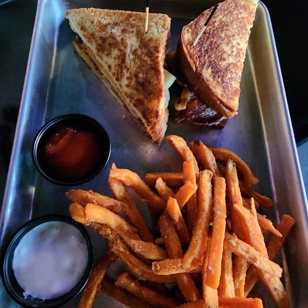 Grilled cheese with bacon Grilled cheese with bacon