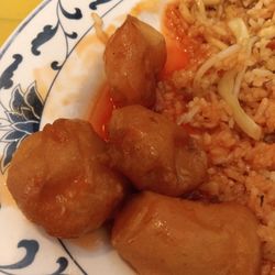 Cindy's Chinese Garden - Pork fried rice and yummy veggies.
