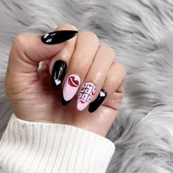 Valentine nails by Mary