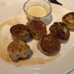 Seared scallops