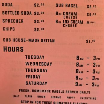 Hen’s Deli - Menu as of 10/25/2024 - Sandwiches Near Me - Milwaukee, Wisconsin