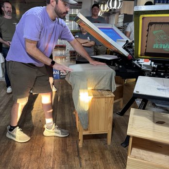 Ink & Drink - Shaun demonstrates - Customized Merchandise Near Me - Denver, Colorado