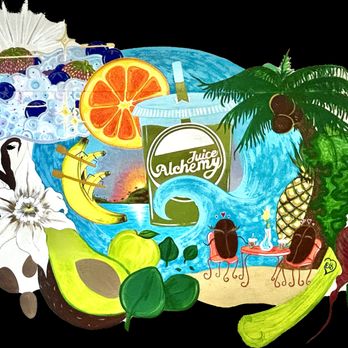 Juice Alchemy - Beautiful painting by our team member - Juice Bars & Smoothies Near Me - San Diego, California