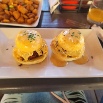 Sizzle & Brew - Crab cake Benedict - Breakfast & Brunch Near Me - Tomball, Texas Sizzle & Brew - Crab cake Benedict - Breakfast & Brunch Near Me - Tomball, Texas