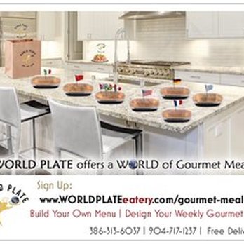 World Plate Bakery, Eatery & Catering - GOURMET MEAL PLAN. Build your own weekly meals. 7 cuisines to select from. Starting at $8.95. - Bakeries Near Me - Bunnell, Florida World Plate Bakery, Eatery & Catering - GOURMET MEAL PLAN. Build your own weekly meals. 7 cuisines to select from. Starting at $8.95. - Bakeries Near Me - Bunnell, Florida