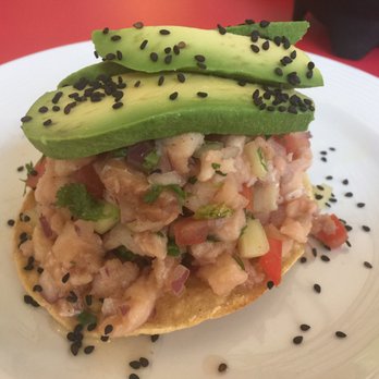 El Patio - Fish tostada! Great presentation super tasty - Seafood Near Me - Los Algodones, BCN El Patio - Fish tostada! Great presentation super tasty - Seafood Near Me - Los Algodones, BCN
