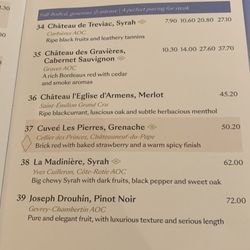 Cote - Drink list
