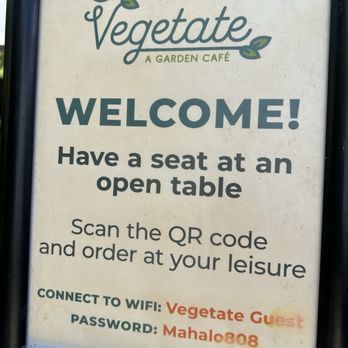 Vegetate - Beautifully helpful signage everywhere - Vegan Near Me - Kapaʻa, Hawaii