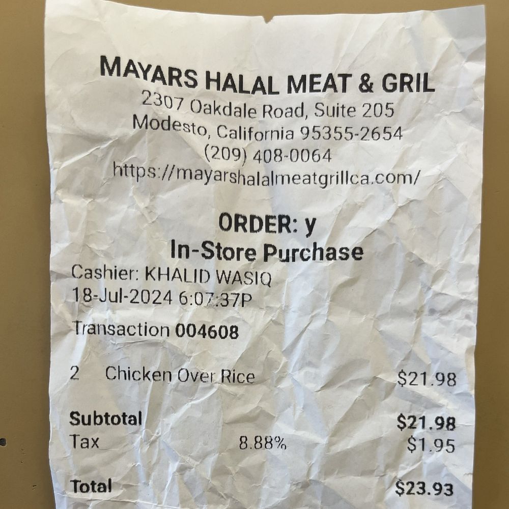 Mayar’s Halal Meat & Grill - Prices - Halal Near Me - Modesto, California Mayar’s Halal Meat & Grill - Prices - Halal Near Me - Modesto, California