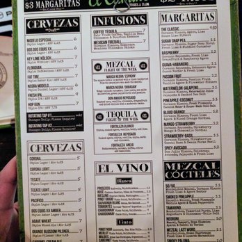El Camino - Drinks Menu - Cocktail Bars Near Me - Delray Beach, Florida El Camino - Drinks Menu - Cocktail Bars Near Me - Delray Beach, Florida