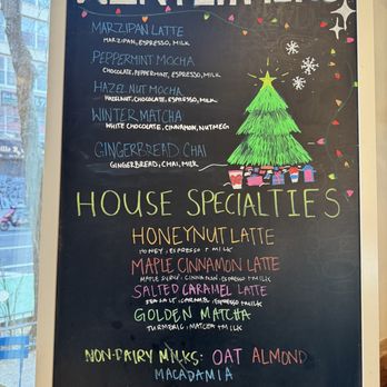 Marathon Coffee - Winter menu and house specialties 2023 - Coffee & Tea Near Me - New York, New York