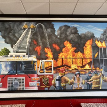 Firehouse Subs - Mural on wall - Delis Near Me - Morganton, North Carolina