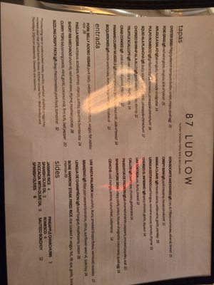 Menu photo 1 87 Ludlow New York, NY Menu photo 1 87 Ludlow New York, NY