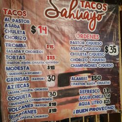 Tacos Sahuayo - Menu and prices