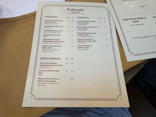 Menu photo 5 Entrecôte Restaurant Vancouver, BC Menu photo 5 Entrecôte Restaurant Vancouver, BC