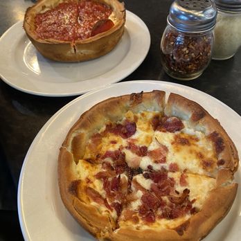 Giordano's - Cheese deep dish w bacon & pepperoni deep dish - Pizza Near Me - Chicago, Illinois