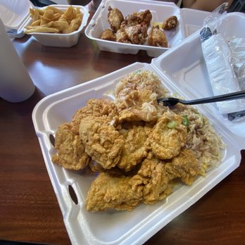Mike's Seafood - Fried Oyster with shrimp fried rice - Seafood Near Me - Cypress, Texas