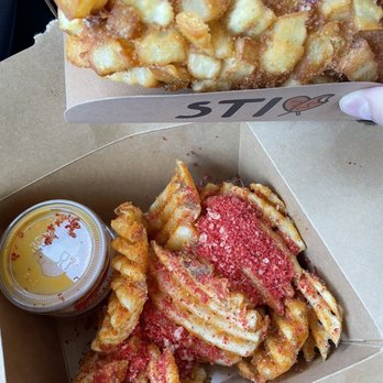STIX - Potatocombo Corndog and Deluxe Waffle Fries - Hot Dogs Near Me - San Francisco, California