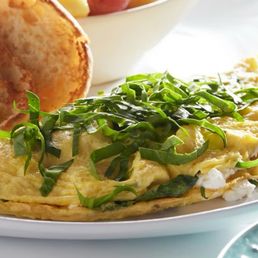 I enjoyed the veggie delight omelette with a side order of fresh fruit.