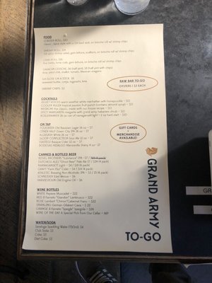 Menu photo 5 Grand Army Brooklyn, NY