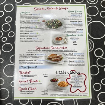 Chicken Salad Chick - Menu 1 - Southern Near Me - Springfield, Missouri