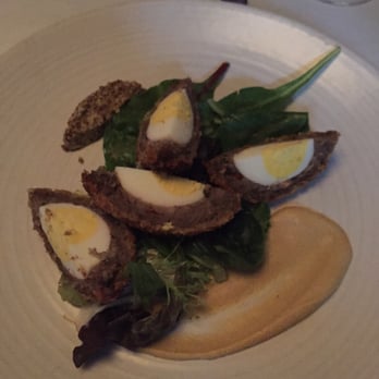 The Gage - Scotch eggs: tastes like breakfast - New American Near Me - Chicago, Illinois The Gage - Scotch eggs: tastes like breakfast - New American Near Me - Chicago, Illinois