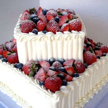 Cake Works - Two-tiered multi-berry cake. - Bakeries Near Me - Honolulu, Hawaii
