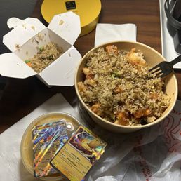 Sesame chicken fried rice.