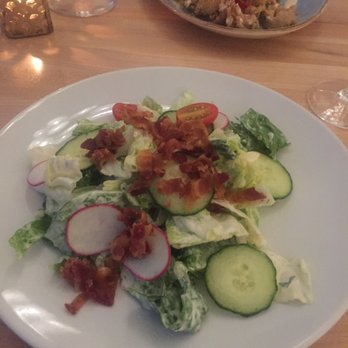 The Royal Tern - Chopped romaine and iceberg lettuce with cucumbers, tomatoes bacon and buttermilk dressing - Seafood Near Me - Johns Island, South Carolina The Royal Tern - Chopped romaine and iceberg lettuce with cucumbers, tomatoes bacon and buttermilk dressing - Seafood Near Me - Johns Island, South Carolina