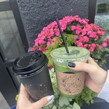 Three Sisters Coffee & Tea - Vanilla Bean Latte and Strawberry Matcha - Coffee & Tea Near Me - Burbank, California Three Sisters Coffee & Tea - Vanilla Bean Latte and Strawberry Matcha - Coffee & Tea Near Me - Burbank, California